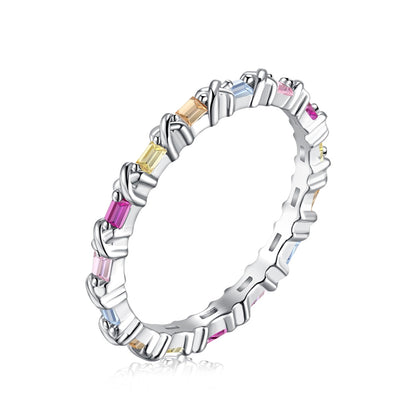[ElanLuxe Jewelry]Charming Colorful Round Cut Daily Ring