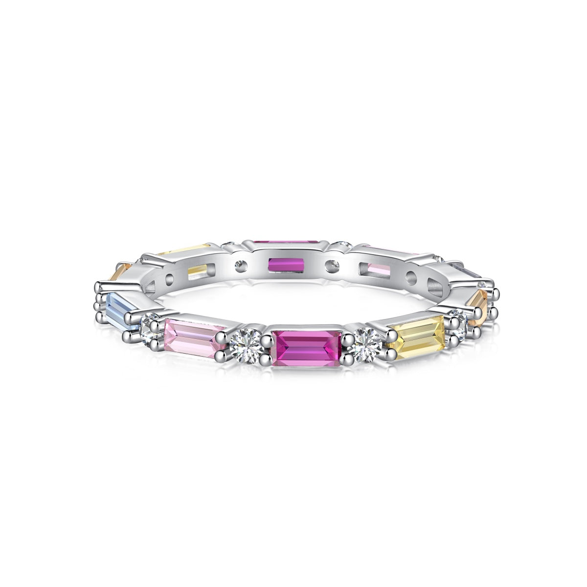 [ElanLuxe Jewelry]Lively In Shades Elegant Radiant Cut Daily Ring