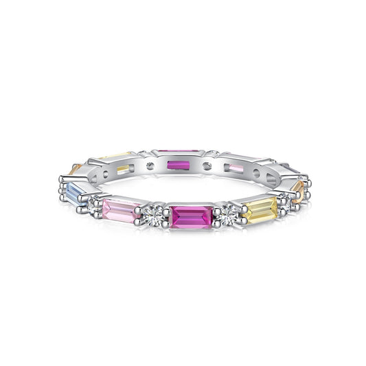 [ElanLuxe Jewelry]Lively In Shades Elegant Radiant Cut Daily Ring