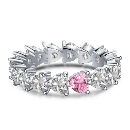 [ElanLuxe Jewelry]0.25 Carat Radiant Romance Heart Cut Lover Ring