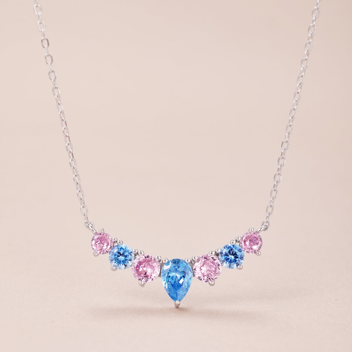 [ElanLuxe Jewelry]Dainty Colorful Heart Necklace
