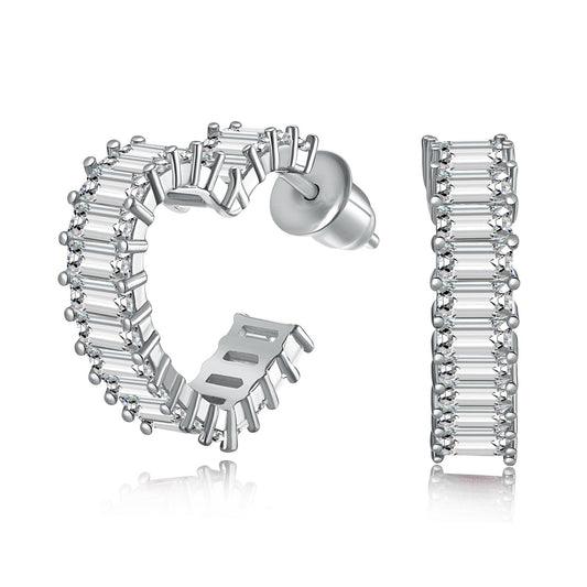 [ElanLuxe Jewelry]Radiant Heart Cutout Earrings