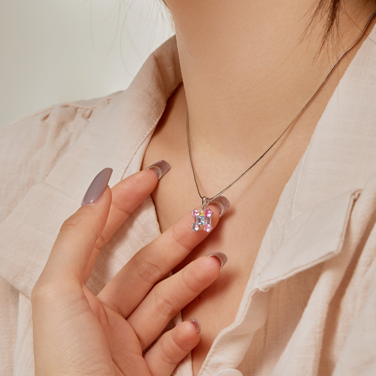 [ElanLuxe Jewelry]Gorgeous Multi Colorful Necklace