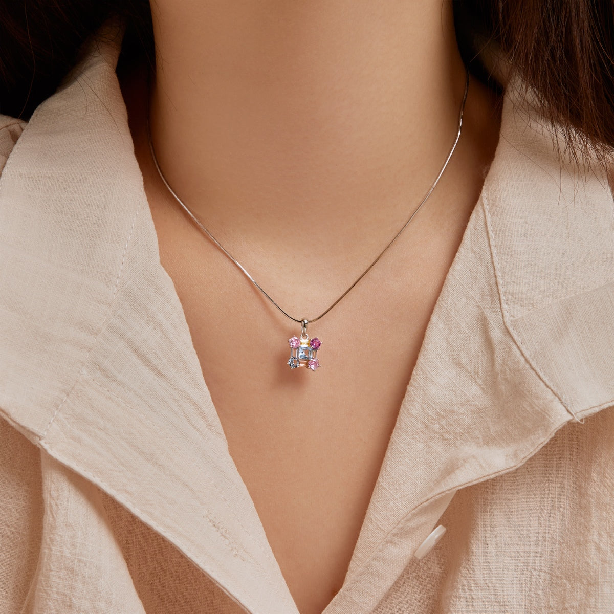 [ElanLuxe Jewelry]Gorgeous Multi Colorful Necklace
