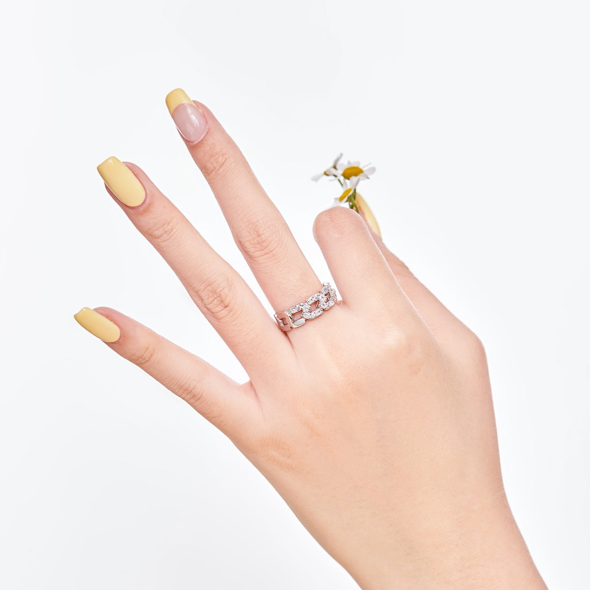 [ElanLuxe Jewelry]Sparkling Vibrant Emerald Cut Daily Ring