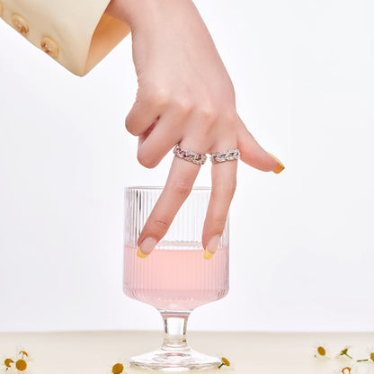 [ElanLuxe Jewelry]Sparkling Vibrant Emerald Cut Daily Ring