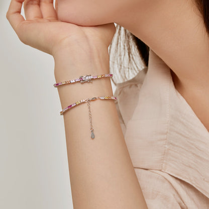 [ElanLuxe Jewelry]Delicate Romantic Heart Shape Lover Bracelet