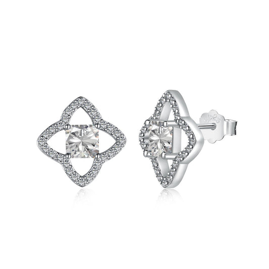 [ElanLuxe Jewelry]Elegant Star Shape Princess Cut Daily Earrings