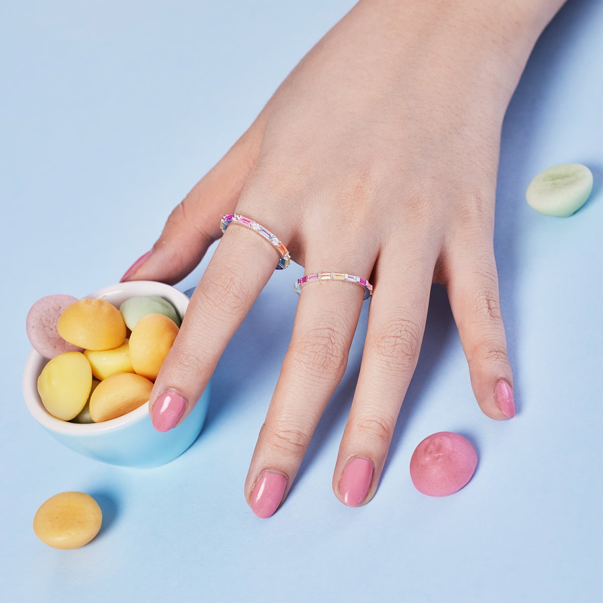 [ElanLuxe Jewelry]Lively In Shades Elegant Radiant Cut Daily Ring