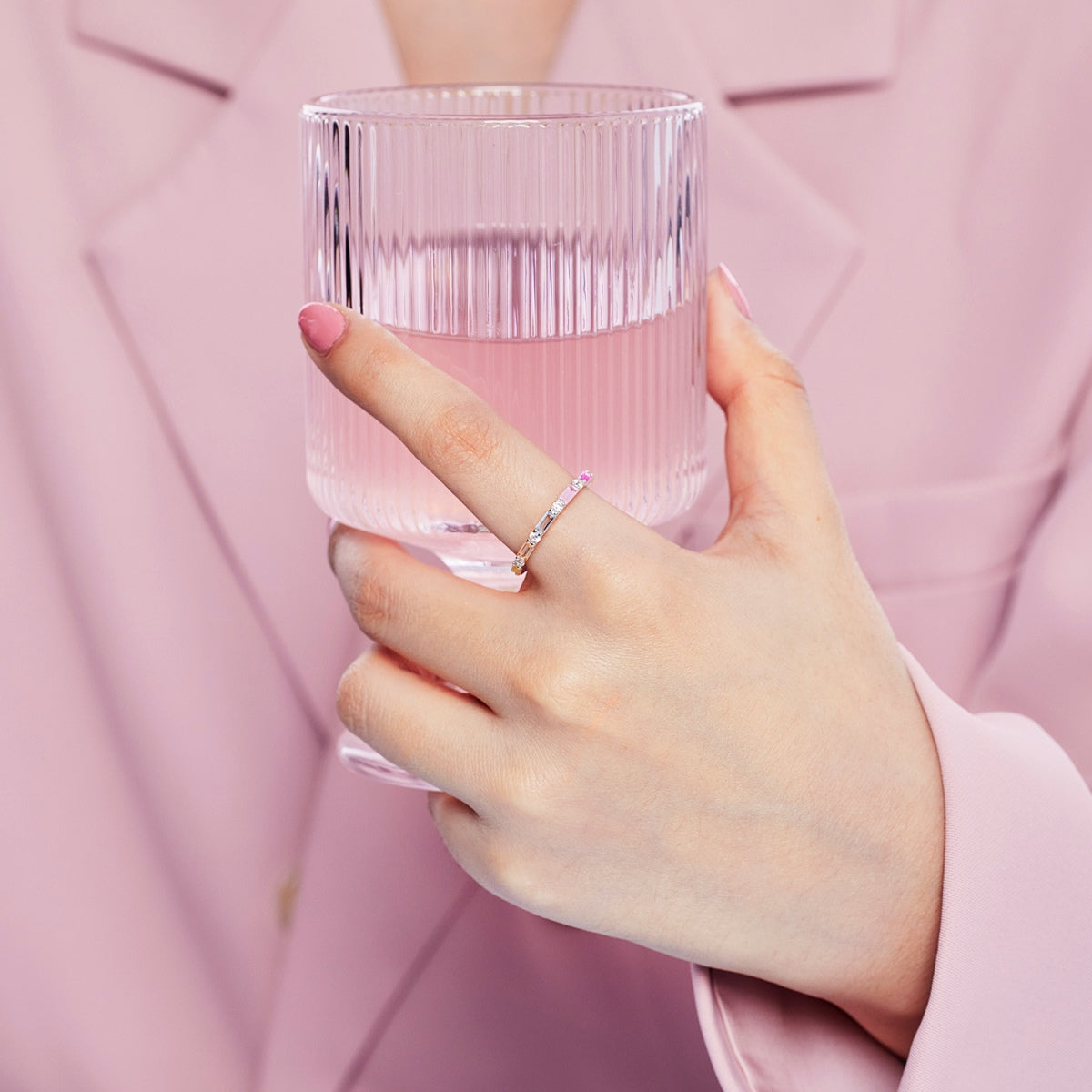 [ElanLuxe Jewelry]Lively In Shades Elegant Radiant Cut Daily Ring