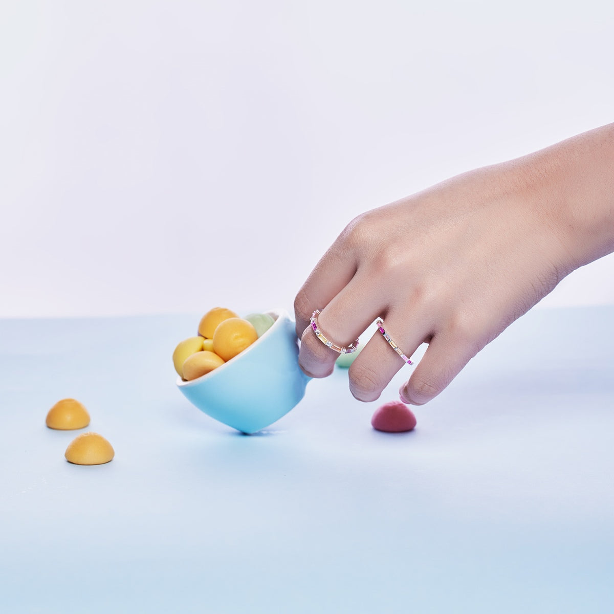 [ElanLuxe Jewelry]Lively In Shades Elegant Radiant Cut Daily Ring