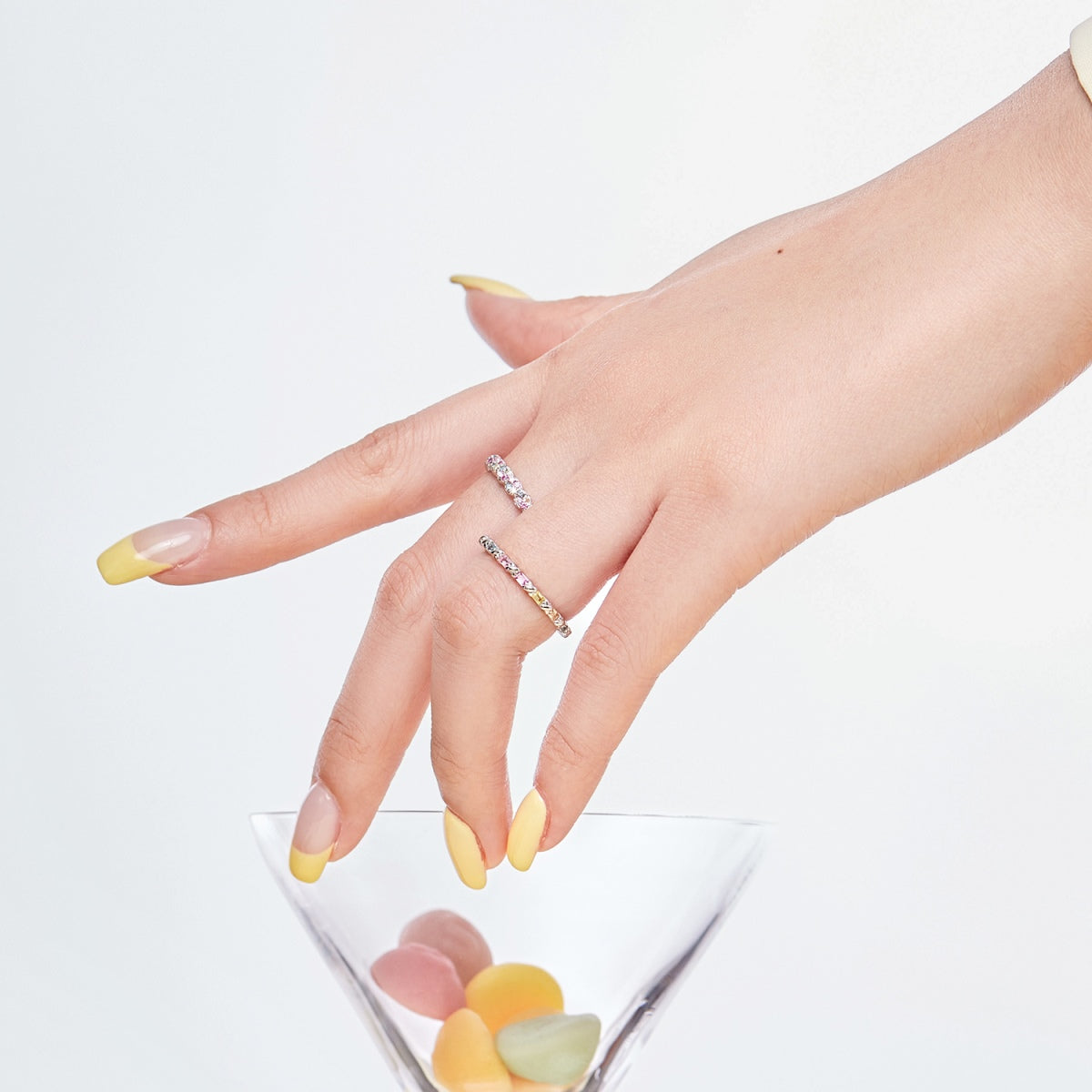 [ElanLuxe Jewelry]Charming Colorful Round Cut Daily Ring