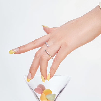 [ElanLuxe Jewelry]Charming Colorful Round Cut Daily Ring