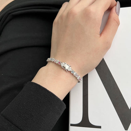 [ElanLuxe Jewelry]Dazzling Radiant Multi Cut Daily Bracelet