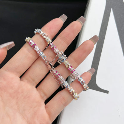 [ElanLuxe Jewelry]Radiant Colorful Emerald Cut Party Bracelet
