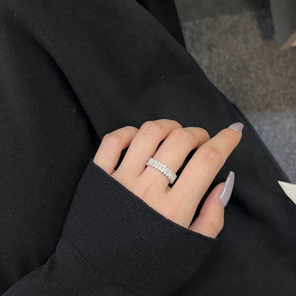 [ElanLuxe Jewelry]Splashy Ornate Emerald Cut Cocktail Ring