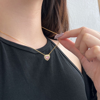[ElanLuxe Jewelry]Exquisite Heart Shape Necklace