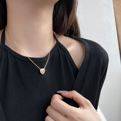[ElanLuxe Jewelry]Exquisite Heart Shape Necklace