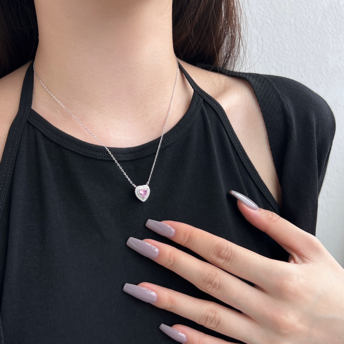 [ElanLuxe Jewelry]Exquisite Heart Shape Necklace