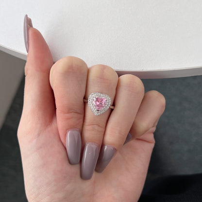 [ElanLuxe Jewelry]Delicate Ebullient Heart Shape Wedding Ring