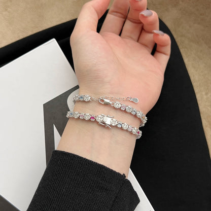 [ElanLuxe Jewelry]Dazzling Radiant Multi Cut Daily Bracelet