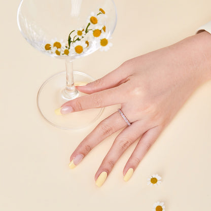 [ElanLuxe Jewelry]Dainty Ebullient Round Cut Daily Ring