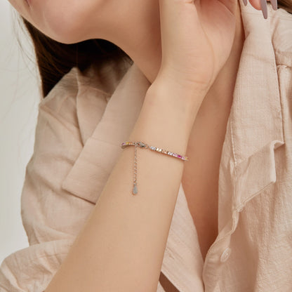 [ElanLuxe Jewelry]Delicate Romantic Heart Shape Lover Bracelet