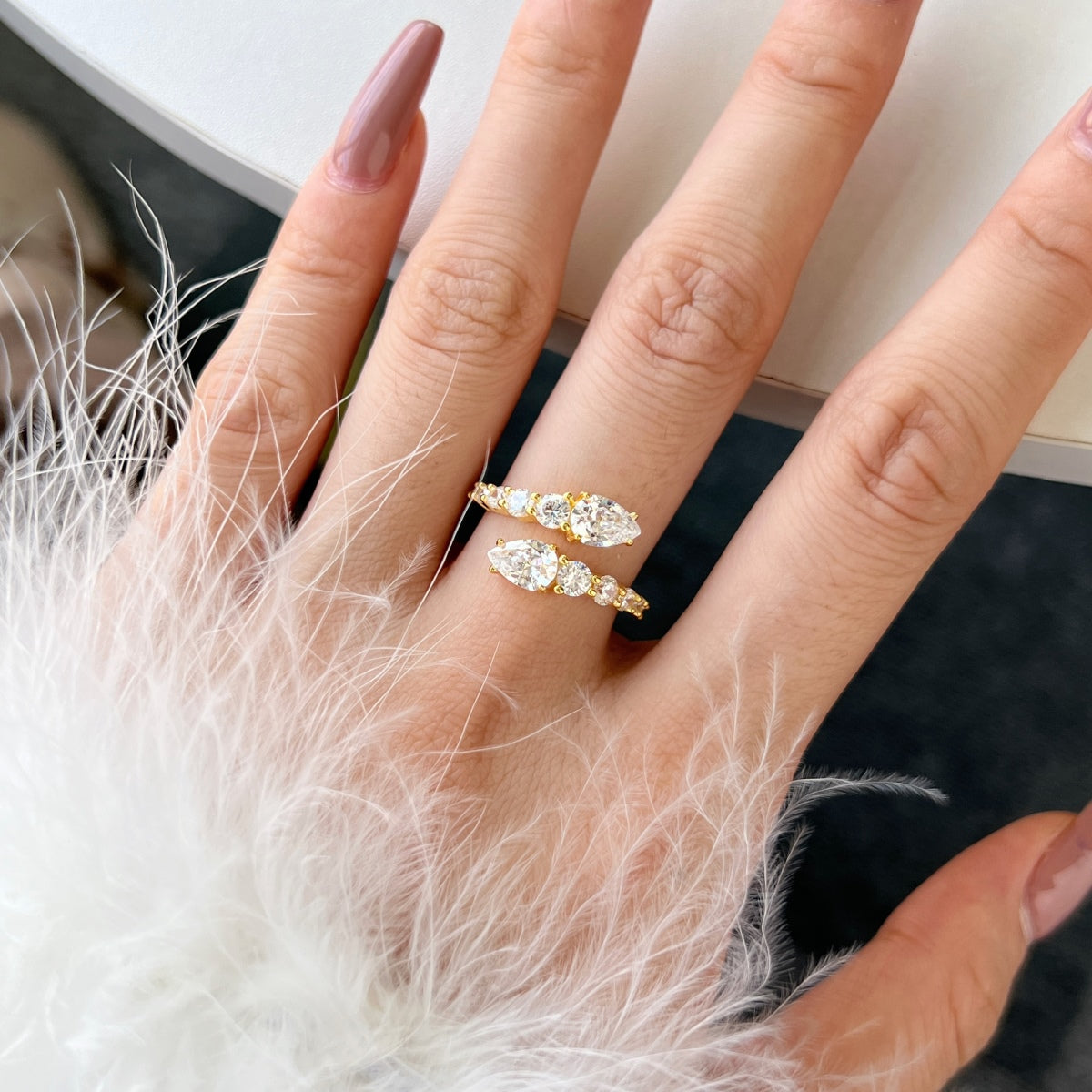 [ElanLuxe Jewelry]Delicate Lively Snake Shape Daily Ring