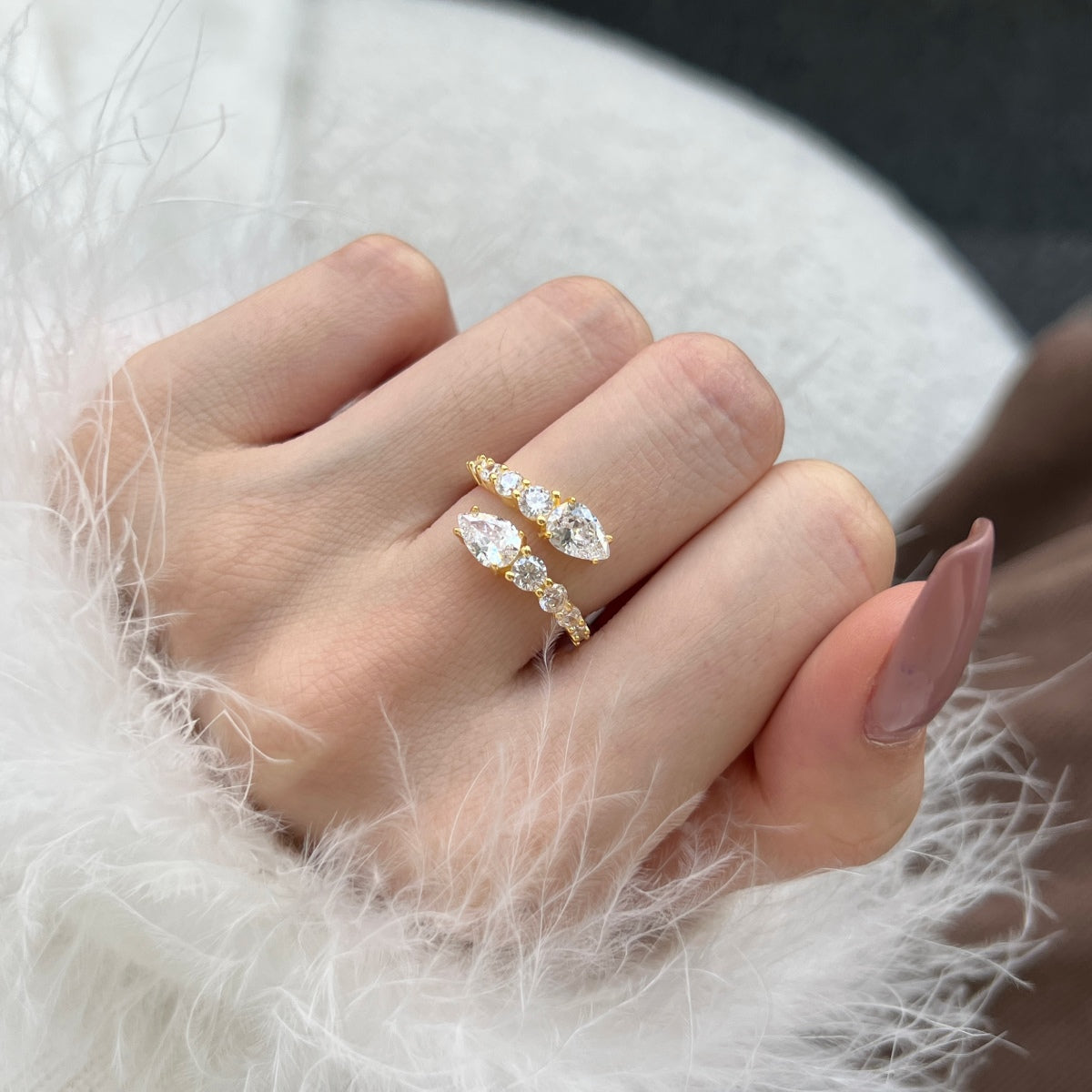 [ElanLuxe Jewelry]Delicate Lively Snake Shape Daily Ring