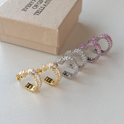 [ElanLuxe Jewelry]Radiant Heart Cutout Earrings