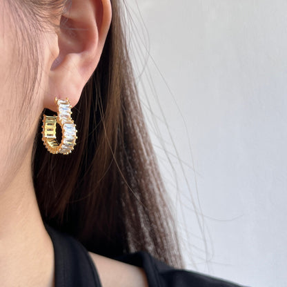 [ElanLuxe Jewelry]Radiant Heart Cutout Earrings