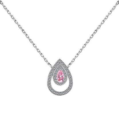 [ElanLuxe Jewelry]Sparkling Pear Cut Necklace
