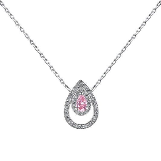 [ElanLuxe Jewelry]Sparkling Pear Cut Necklace