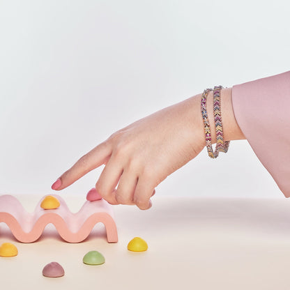 [ElanLuxe Jewelry]Radiant Colorful Emerald Cut Party Bracelet