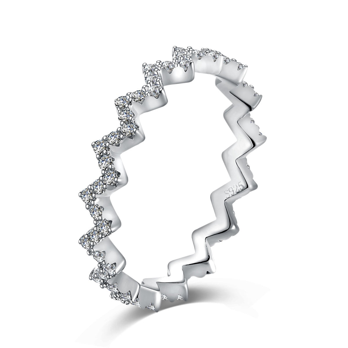 [ElanLuxe Jewelry]Delicate Enchanting Wave Shape Daily Ring
