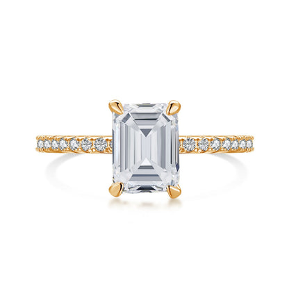 [ElanLuxe Jewelry]2.0 Carat Scintillating Ornate Radiant Cut Party Ring