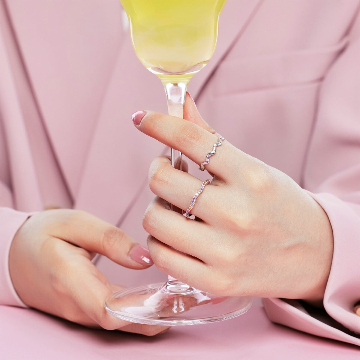 [ElanLuxe Jewelry]Dainty Colorful Round Cut Party Ring