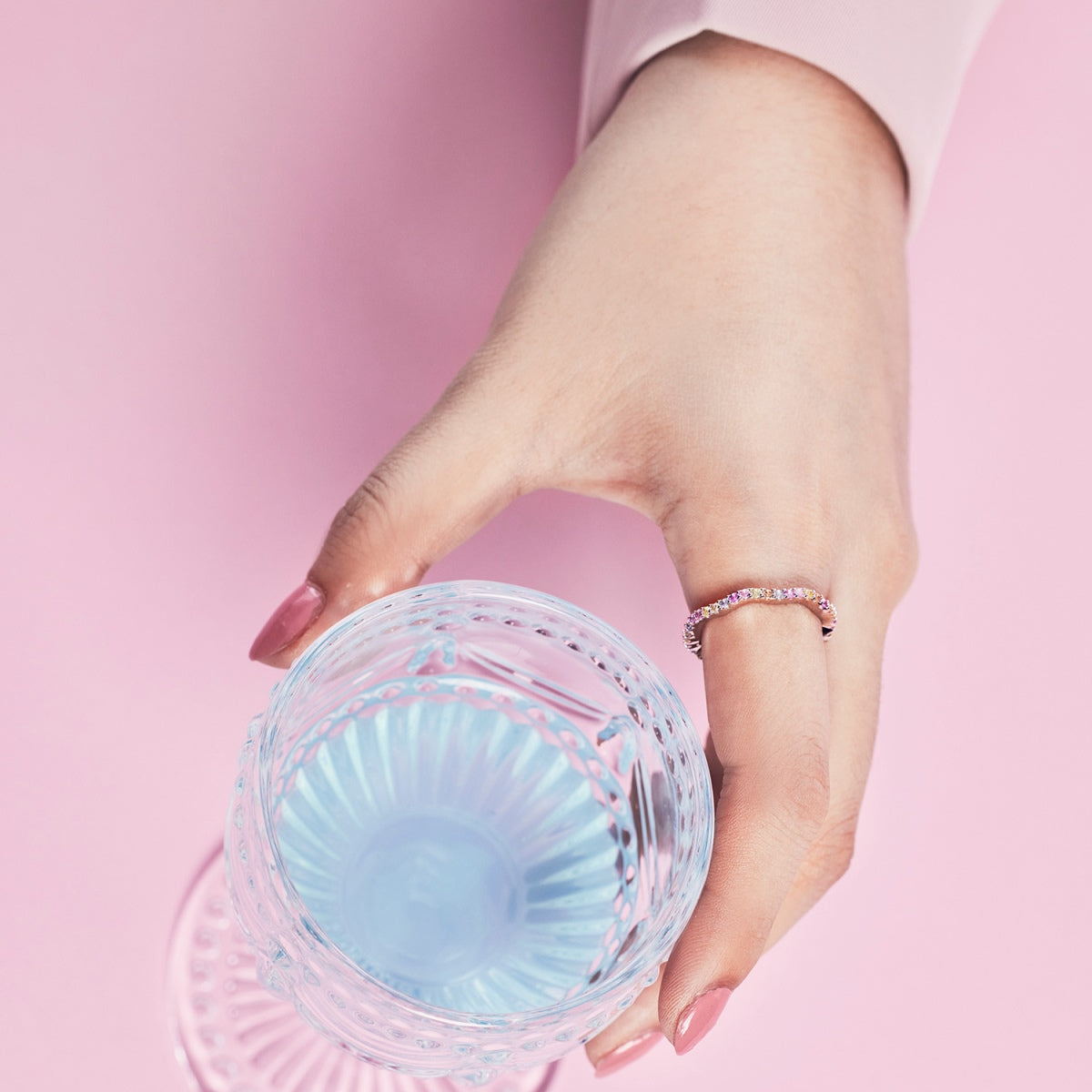 [ElanLuxe Jewelry]Dainty Colorful Round Cut Party Ring