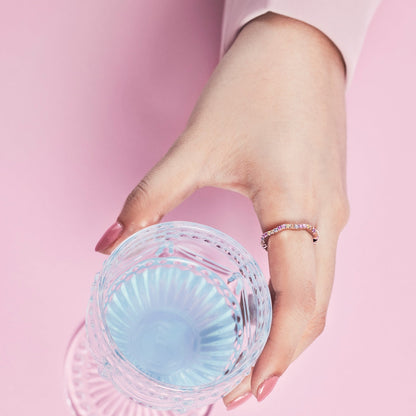 [ElanLuxe Jewelry]Dainty Colorful Round Cut Party Ring