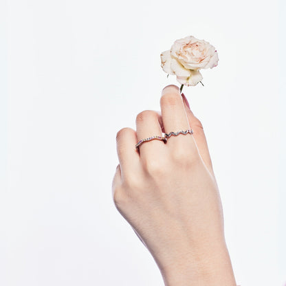 [ElanLuxe Jewelry]Dainty Colorful Round Cut Party Ring
