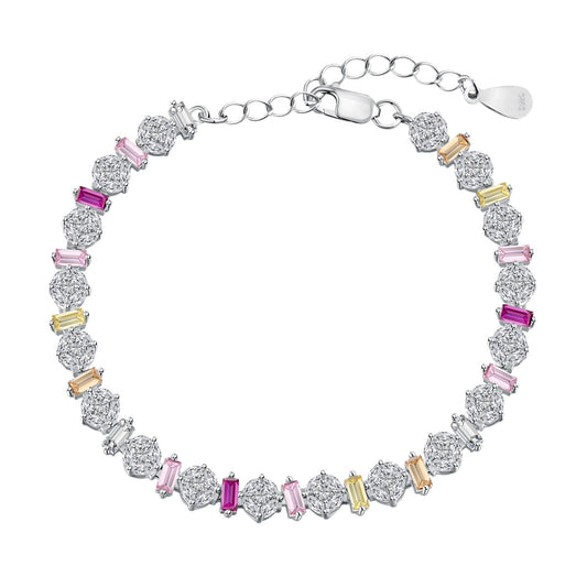 [ElanLuxe Jewelry]Radiant Colorful Round Shape Daily Bracelet