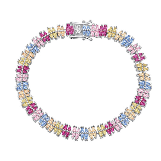 [ElanLuxe Jewelry]Sparkling Exquisite Multi Cut Party Bracelet
