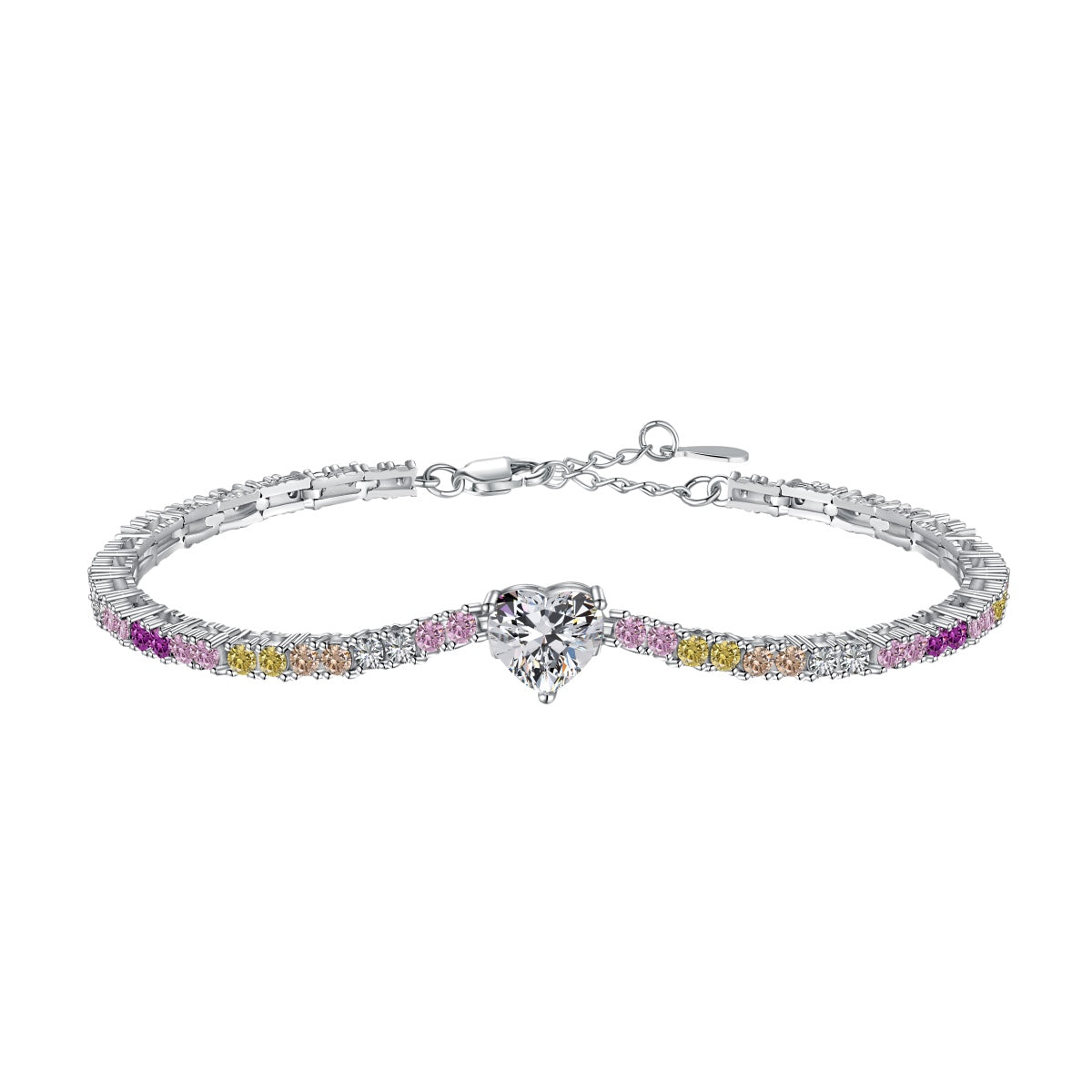[ElanLuxe Jewelry]Delicate Romantic Heart Shape Lover Bracelet