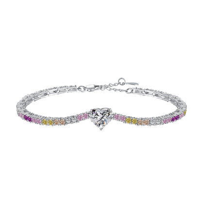 [ElanLuxe Jewelry]Delicate Romantic Heart Shape Lover Bracelet