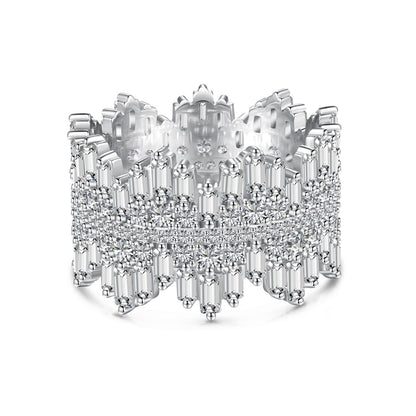 [ElanLuxe Jewelry]Luxurious Colorful Radiant Cut Daily Ring