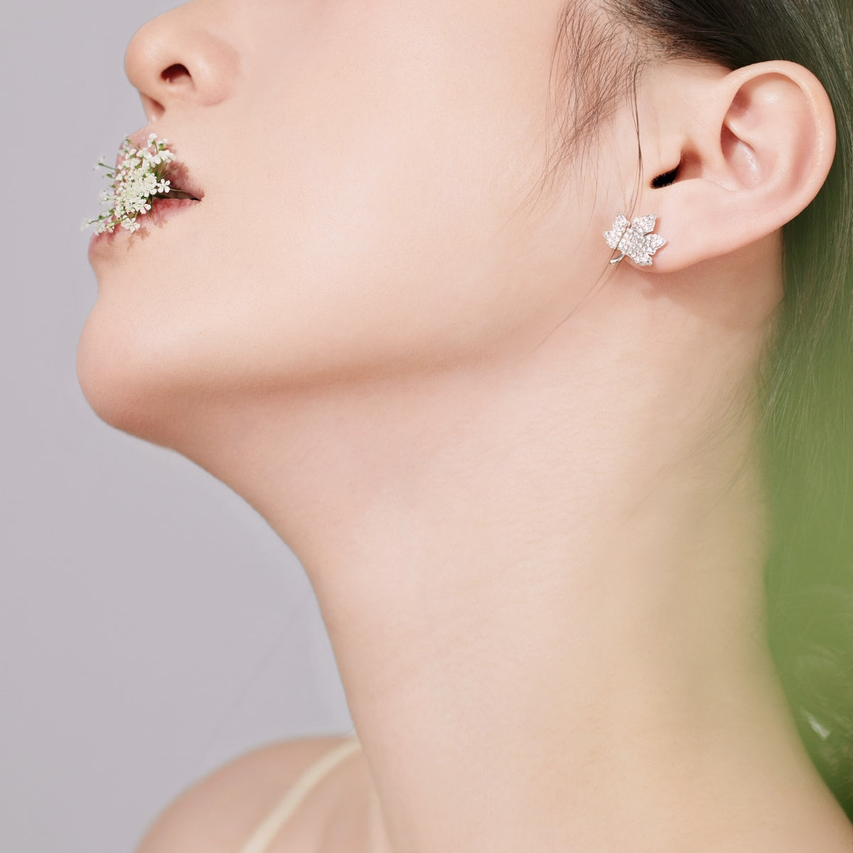 [ElanLuxe Jewelry]Exquisite Maple Leaf Design Earrings