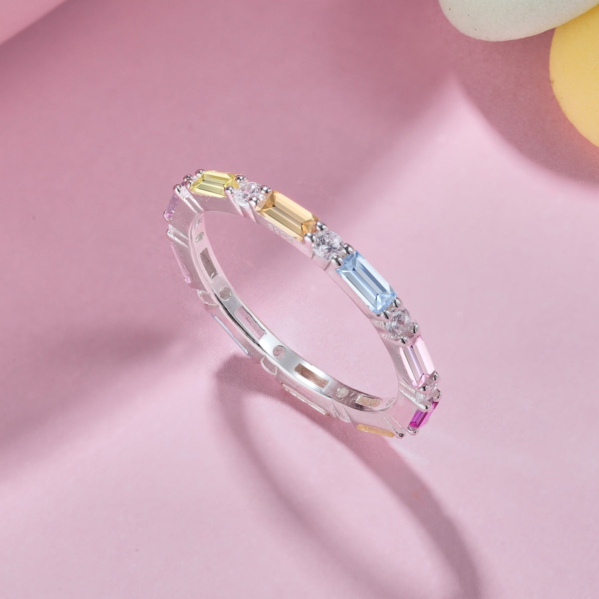[ElanLuxe Jewelry]Lively In Shades Elegant Radiant Cut Daily Ring