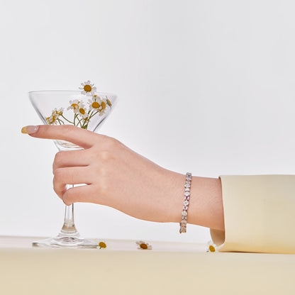 [ElanLuxe Jewelry]Dazzling Radiant Multi Cut Daily Bracelet