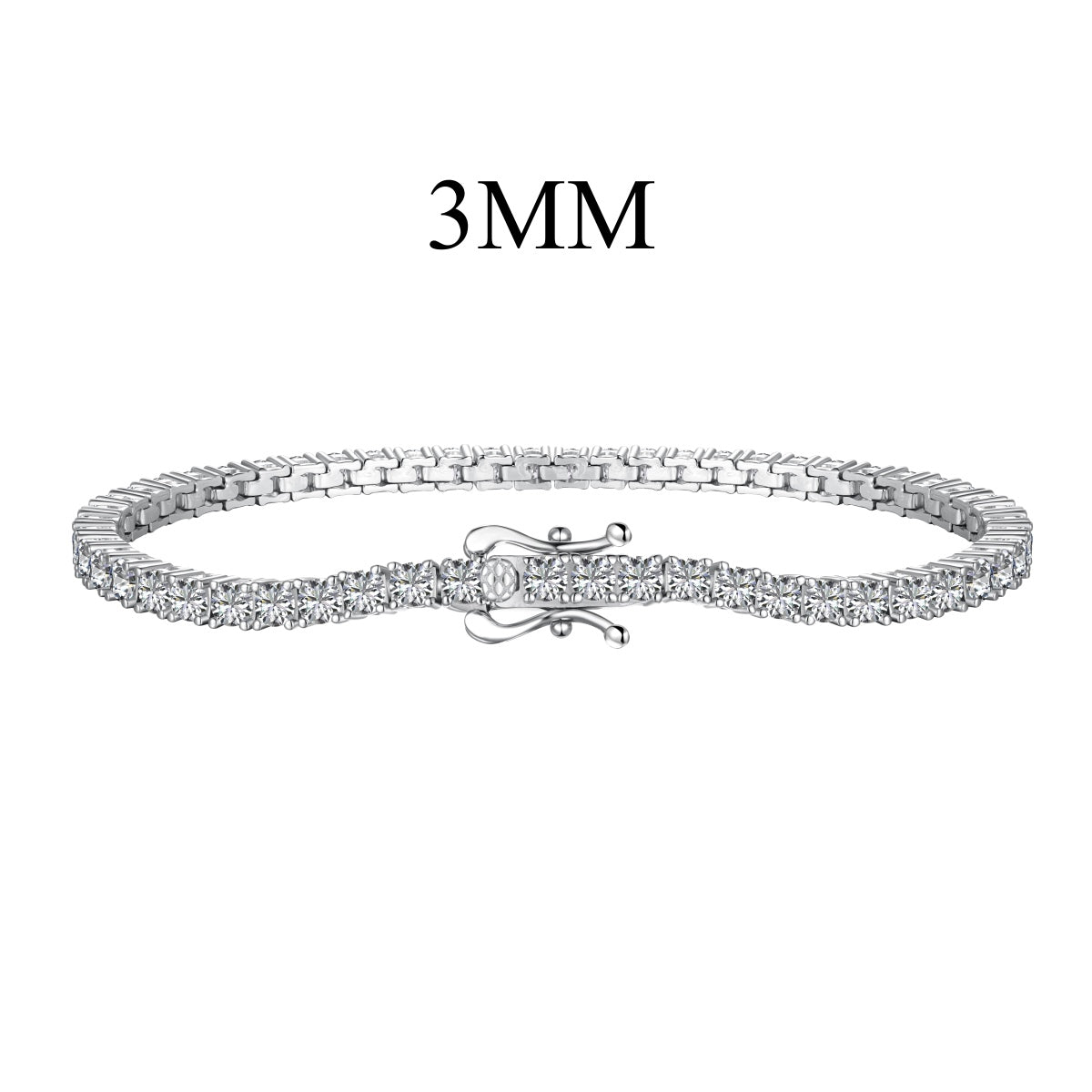 [ElanLuxe Jewelry]Dainty Charming Round Cut Tennis Bracelet