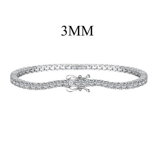 [ElanLuxe Jewelry]Dainty Charming Round Cut Tennis Bracelet